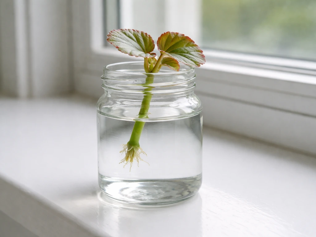 how to grow begonias in water
